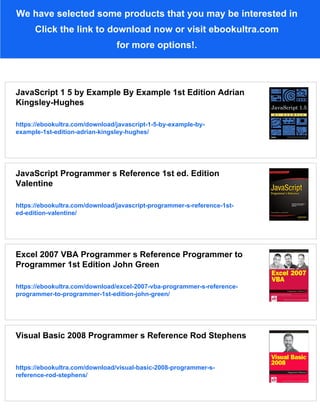 VBScript programmer s reference 3rd ed Edition Adrian Kingsley-Hughes | PDF