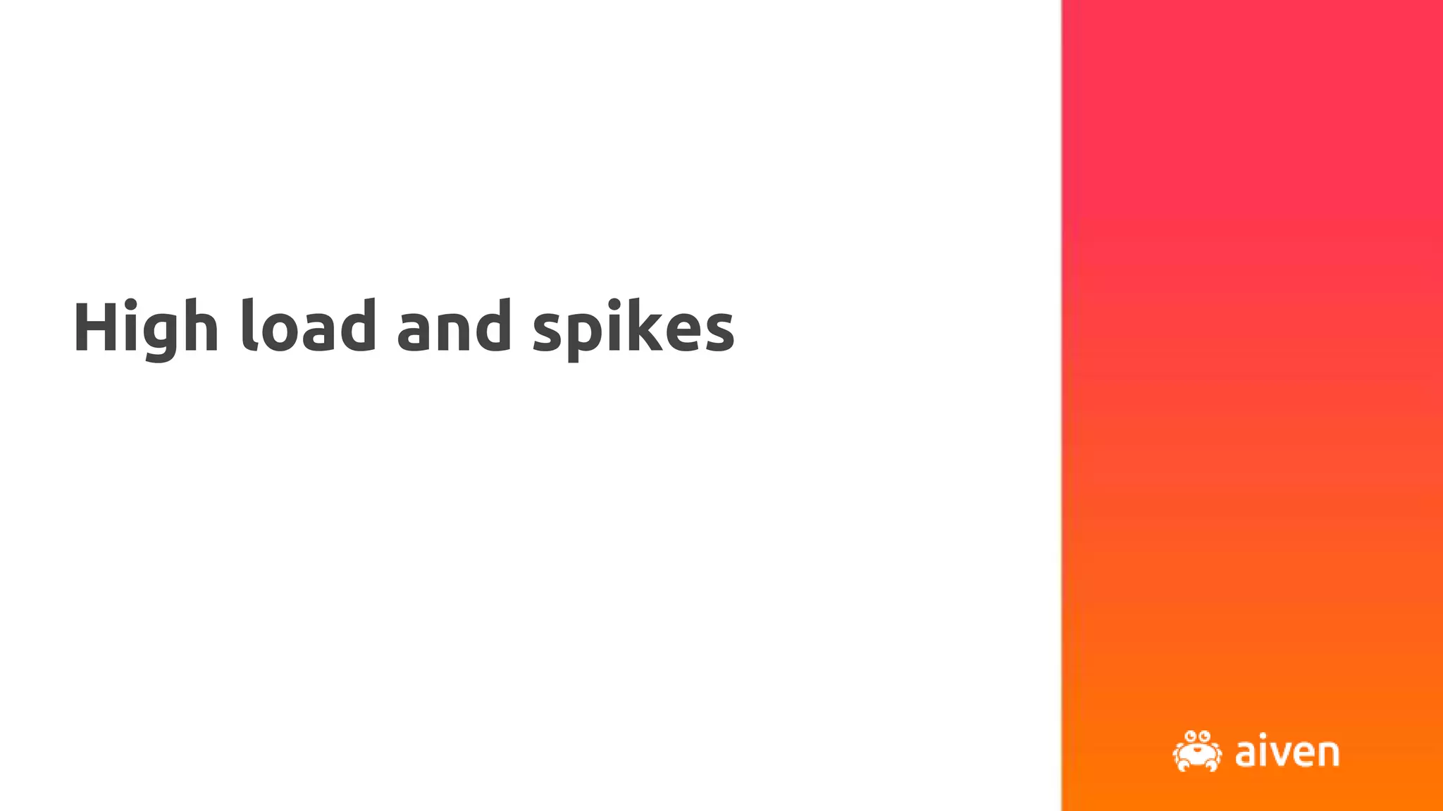 High load and spikes
 