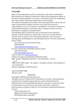 EMF Eclipse Modeling Framework 2nd Edition Dave Steinberg | PDF