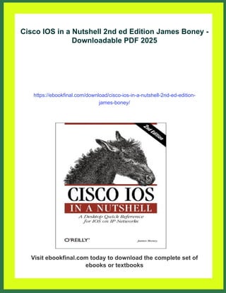 Cisco IOS in a Nutshell 2nd ed Edition James Boney | PDF