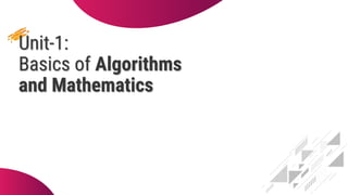 BASIC OF ALGORITHM AND MATHEMATICS STUDENTS | PPT