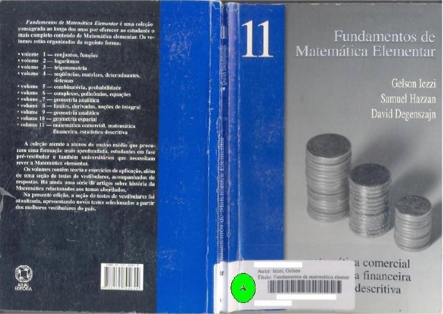 316167619 11 Fundamentos De Matematica Elementar Vol 11 Estatistica B