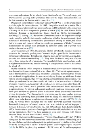 Thermoelectricity and Advanced Thermoelectric Materials Ranjan Kumar | PDF