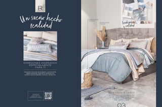 EDREDONES DISEÑADOS
ESPECIALMENTE
PARA TI
Descansar nunca fue tan acogedor y emocionante,
déjate sorprender vistiendo tu recámara con
nuestros nuevos acabados, texturas y tendencias.
Un sueño hecho
realidad
CONOCE
MÁS DE TU
EDREDÓN IDEAL
U N A C A M A A C A PA S
Tu mejor aliada para esos días de frío
y calor, agrega diferentes grosores
y texturas a tu edredón para
crear volumen y estilo.
SÁBANAS
FUNDAS
JGO. DE
EDREDÓN
EDREDÓN
NOVO
EDREDÓN
VOGA
COBERTOR
LIGERO
tendencia
y calidad
 