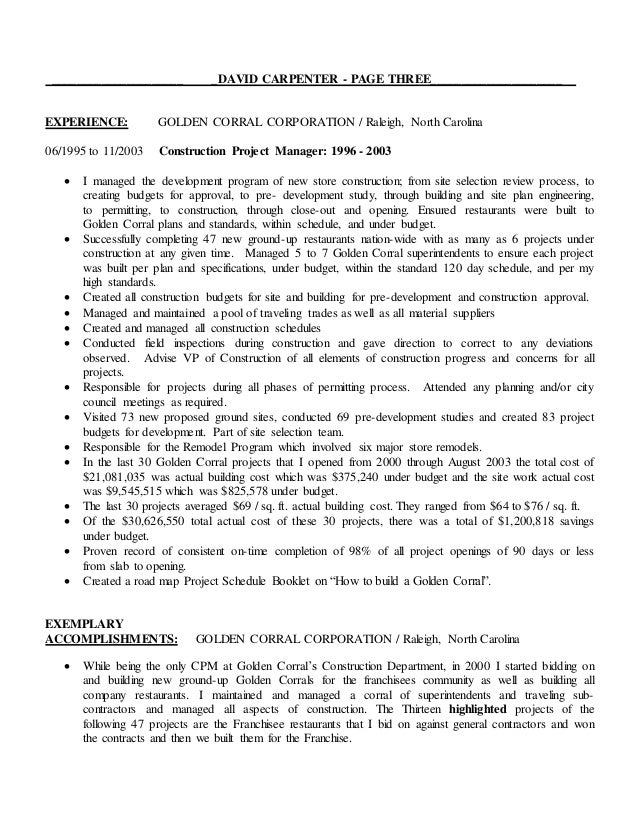 Carpenter Cover Letter Job Application