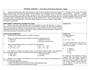 Physical Science Curriculum Guide Department of Education | PDF