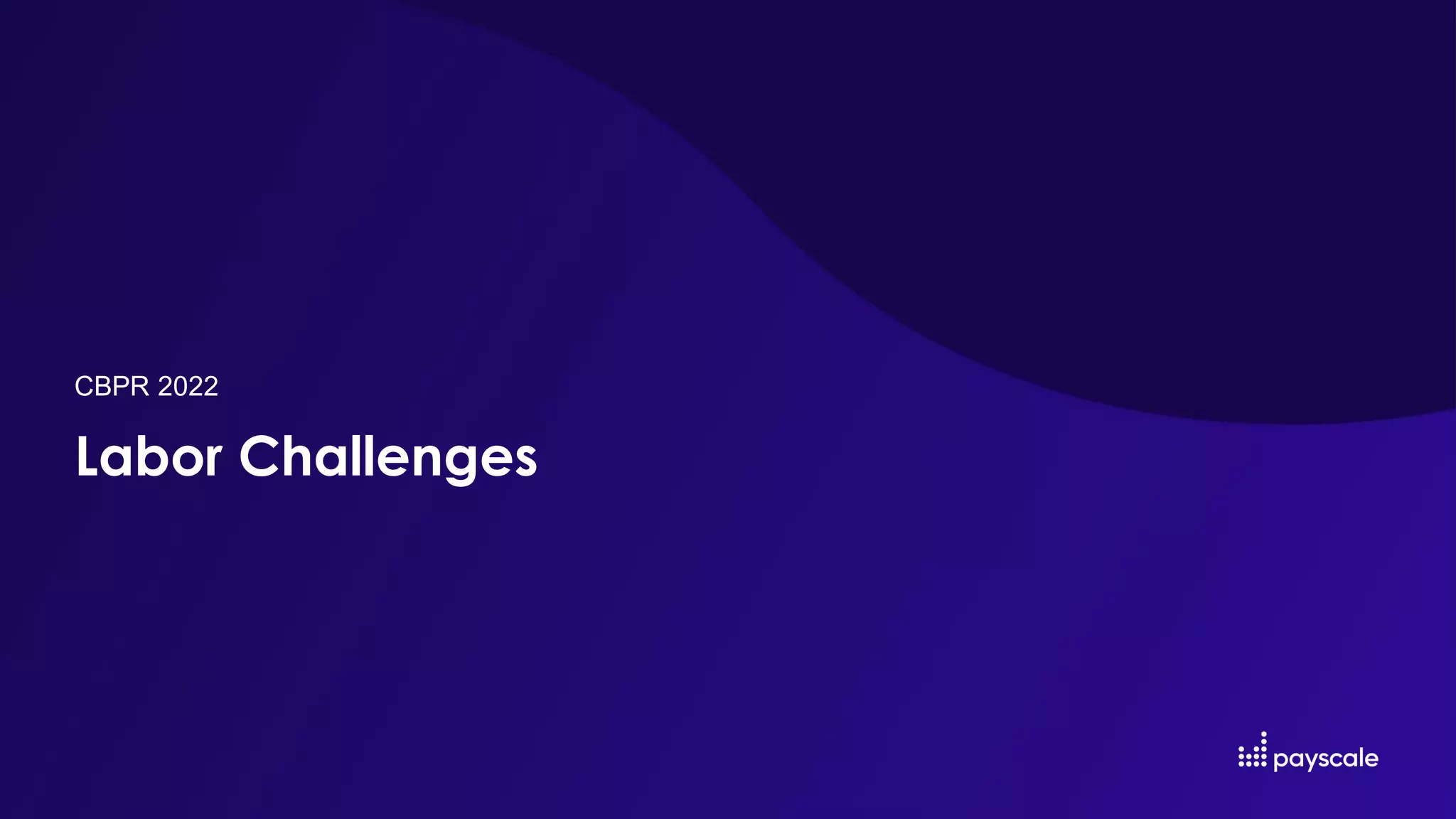 Labor Challenges
CBPR 2022
 