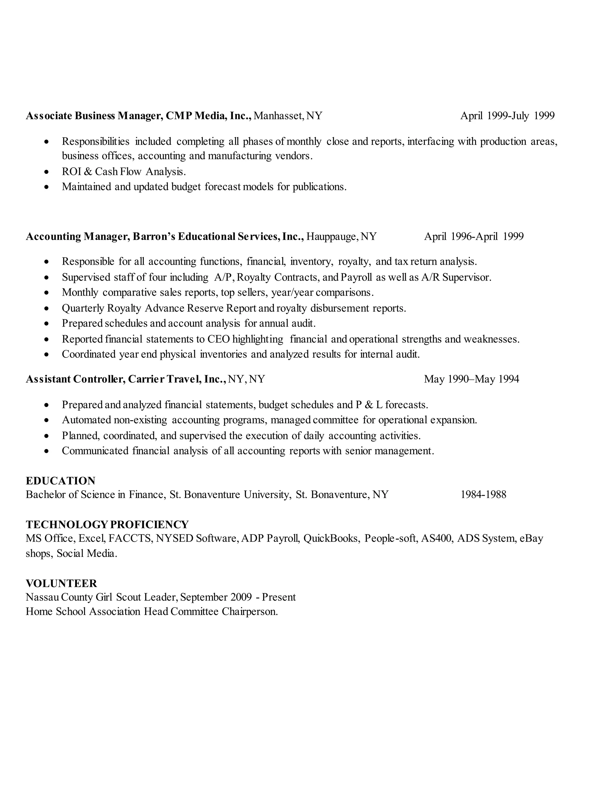 Sandra Satzinger Resume PDF sandra-satzinger-resume-pdf