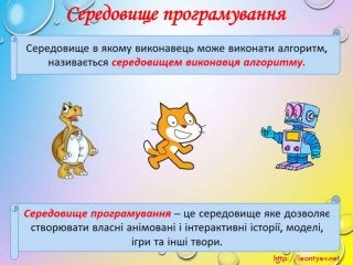 3 клас 18 урок. Середовища програмування для дітей: створення та змінювання послідовності команд у вигляді словесних, симв...