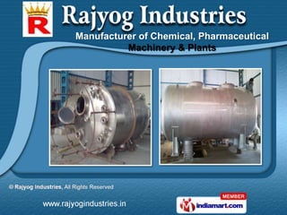 Manufacturer of Chemical, Pharmaceutical
          Machinery & Plants
 