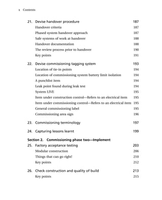 Chemical and Process Plant Commissioning Handbook. A Practical Guide to  Plant System and Equipment Installation and Commissioning 2nd Edition  Martin Killcross | PDF