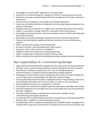 Chemical and Process Plant Commissioning Handbook. A Practical Guide to ...