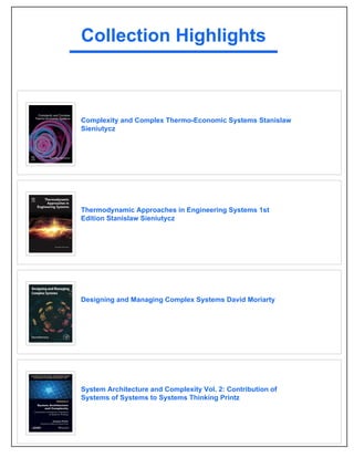 Complexity and Complex Chemo-Electric Systems Stanislaw Sieniutycz | PDF