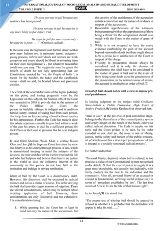 Law relating to Bail in India | PDF