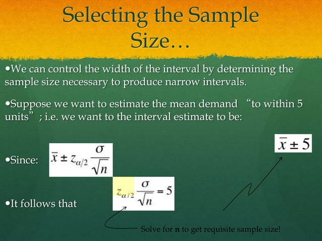 Point and Interval Estimation | PPTX
