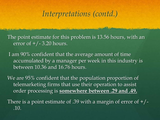 Point and Interval Estimation | PPTX