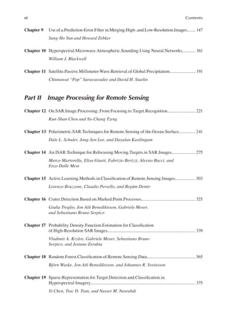 Signal and image processing for remote sensing 2ed. Edition Chen C.H ...