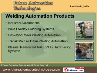 Welding Automation Equipment by Future Automation Technologies, Chennai 