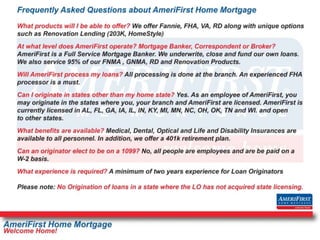 AmeriFirst Recruiting Powerpoint