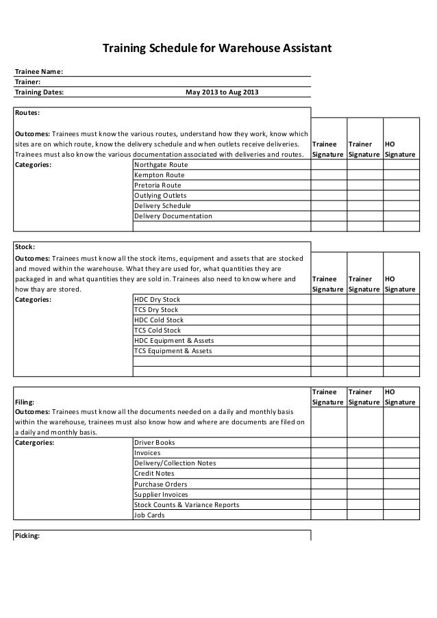 employee development training schedule