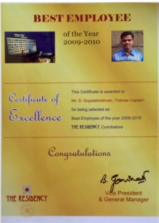The_Residency_Coimbatore_Experience