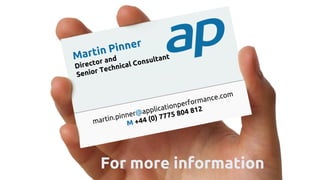 For more information
 