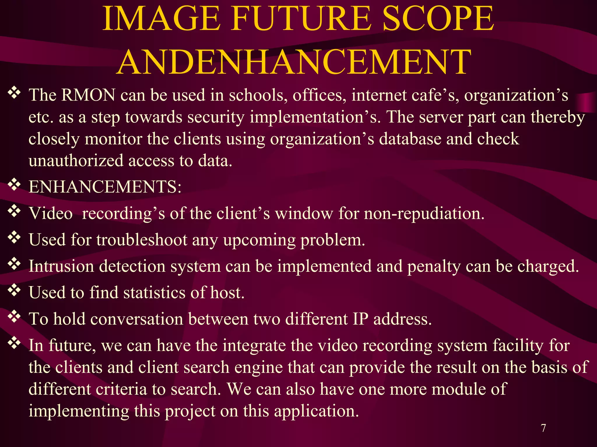 Remote Network Monitoring System | PPT
