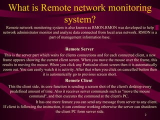 Remote Network Monitoring System | PPT