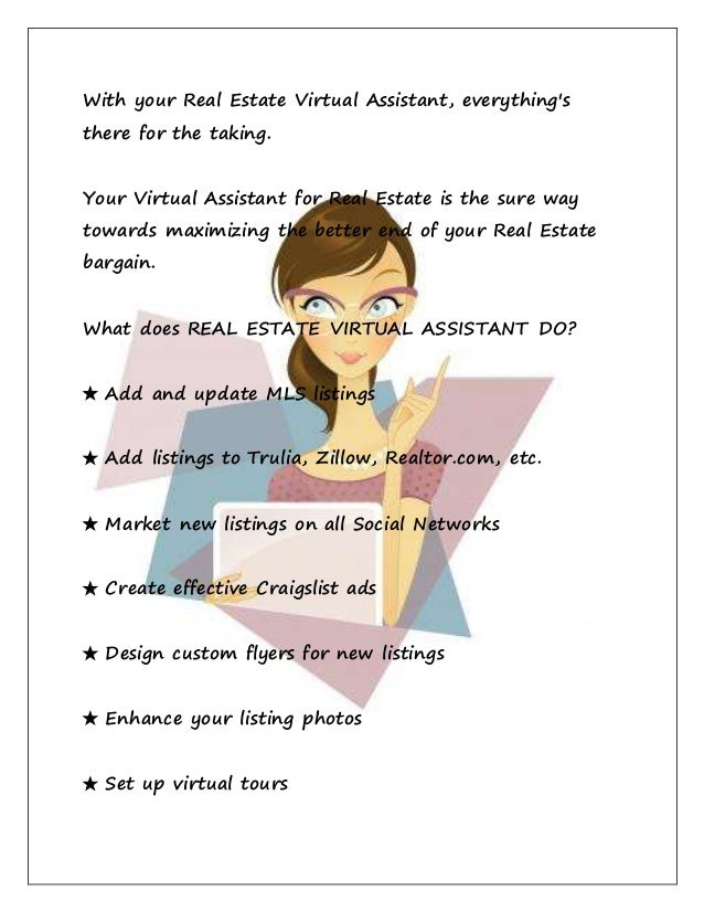What Can I Do As Your Real Estate Virtual Assistant