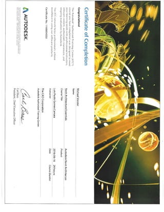 Autodesk Certificates