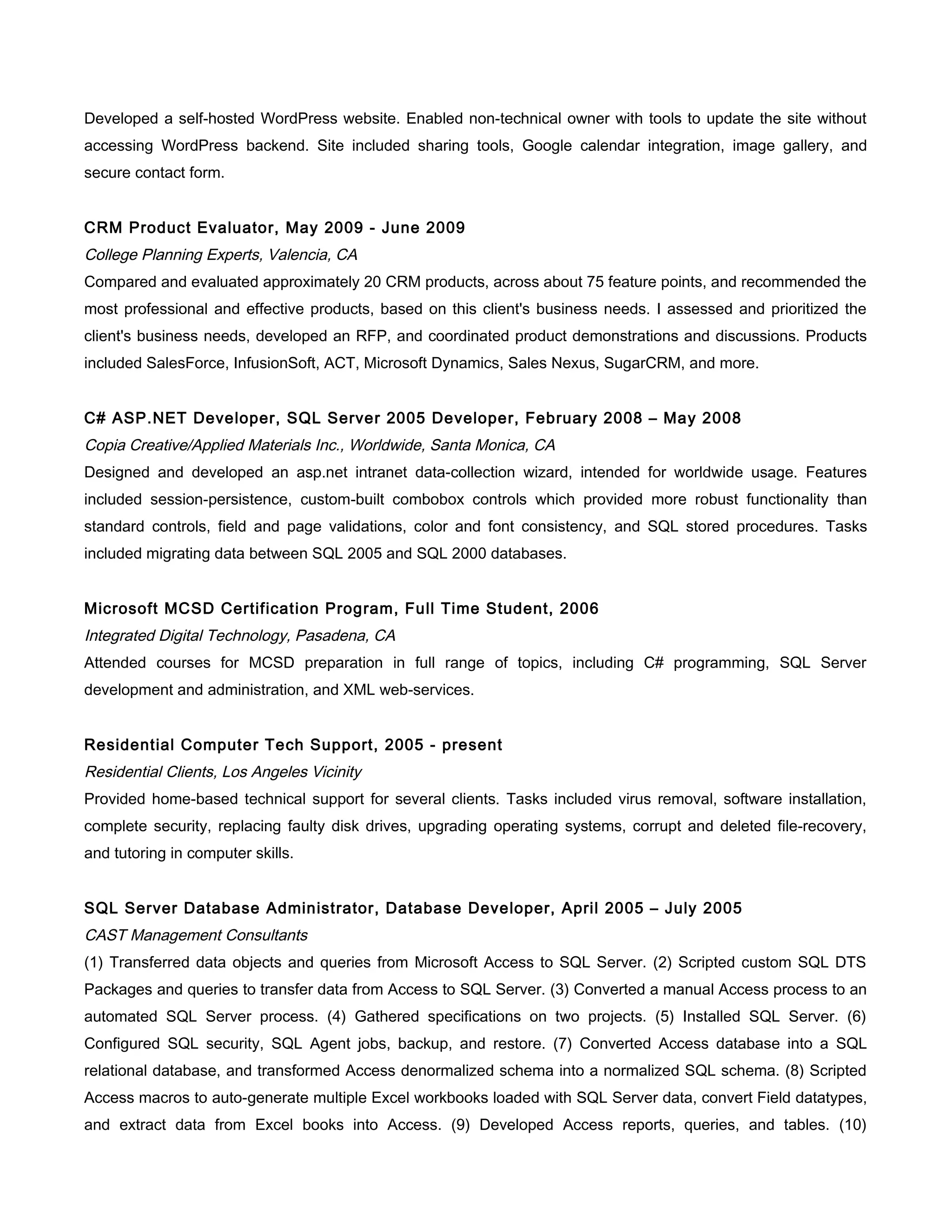 Programming resume PDF Programming resume pdf