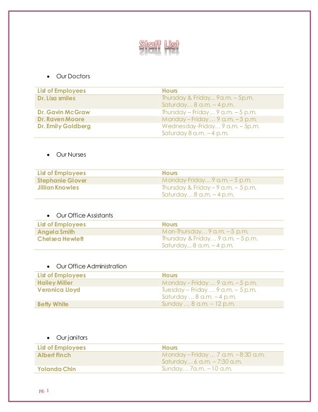 Appointment Book Sample and Manual