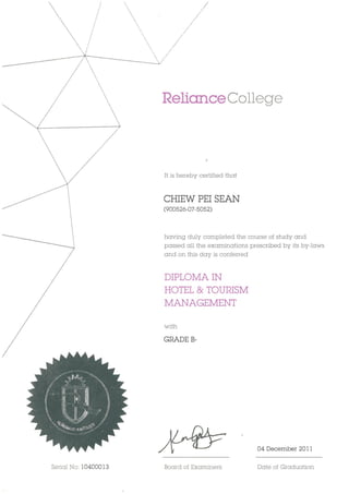 Chiew Pei Sean-Certificate
