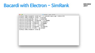 Bacardi with Electron - SimRank
 