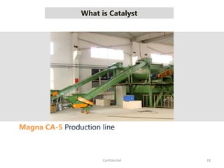 What is Catalyst
18Confidential
Magna CA-5 Production line
 