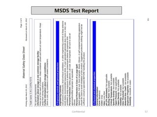 Confidential 57
MSDS Test Report
 