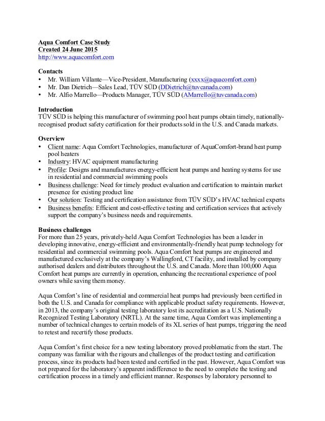 Aqua Comfort Case Study V2 20150714