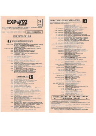 Programa de 31 de julio de EXPO 92