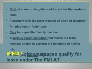 Family Medical Leave Act (FMLA) | PPTX