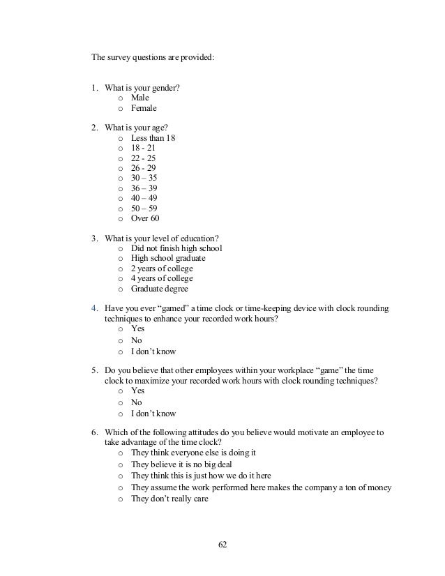 Employee Timekeeping The Effects of Clock Rounding on Corporate Pr…