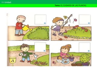 I I- Unidad:
Tema: EL CUIDADO DE LAS PLANTAS
 