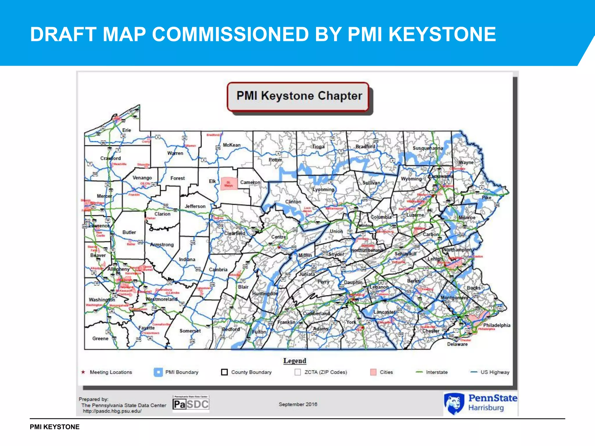 PMI KEYSTONE
DRAFT MAP COMMISSIONED BY PMI KEYSTONE
 
