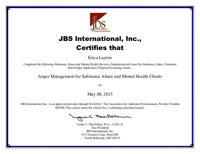 anger management completion certificate