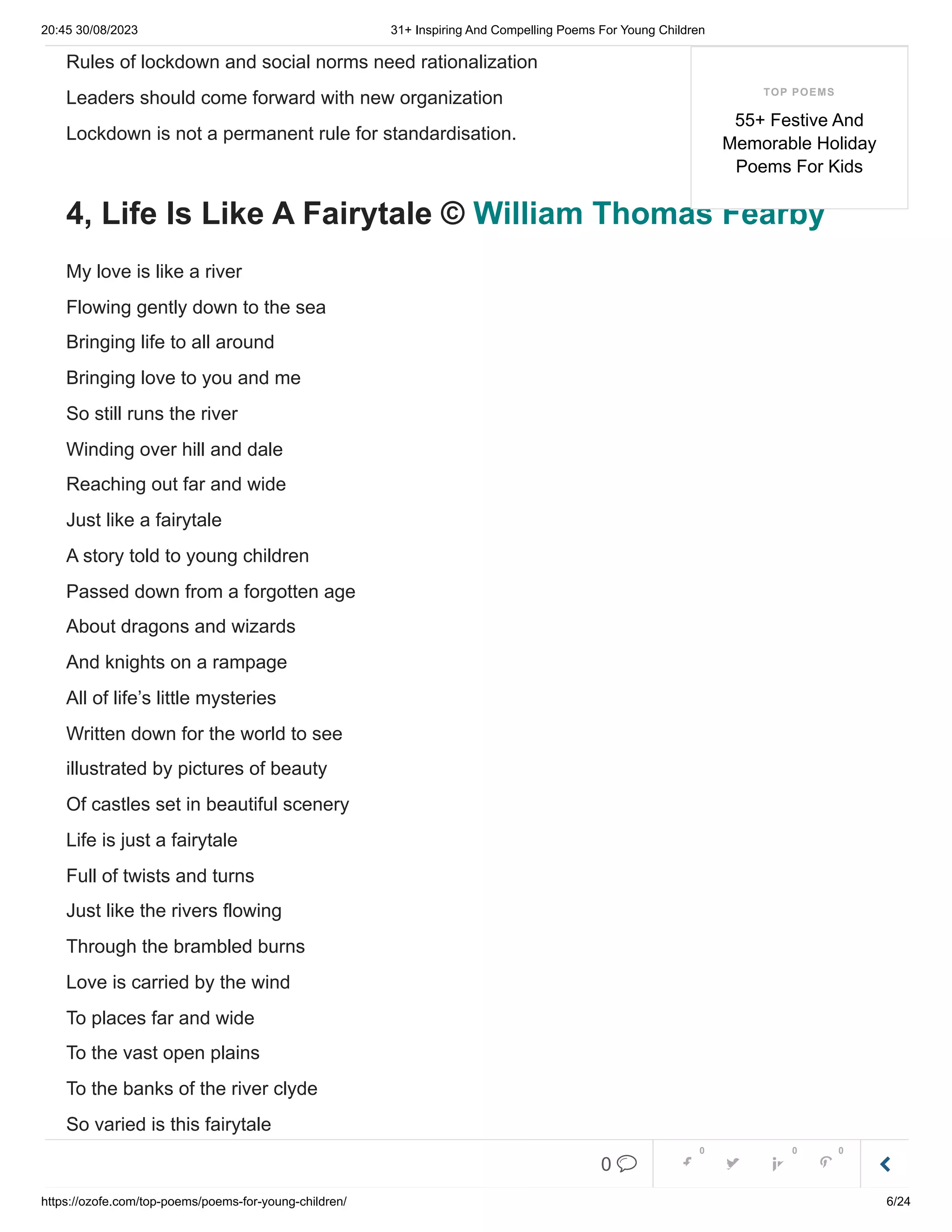 Poems For Young Children | PDF | Parenting Children Aged 4-11 | Parenting