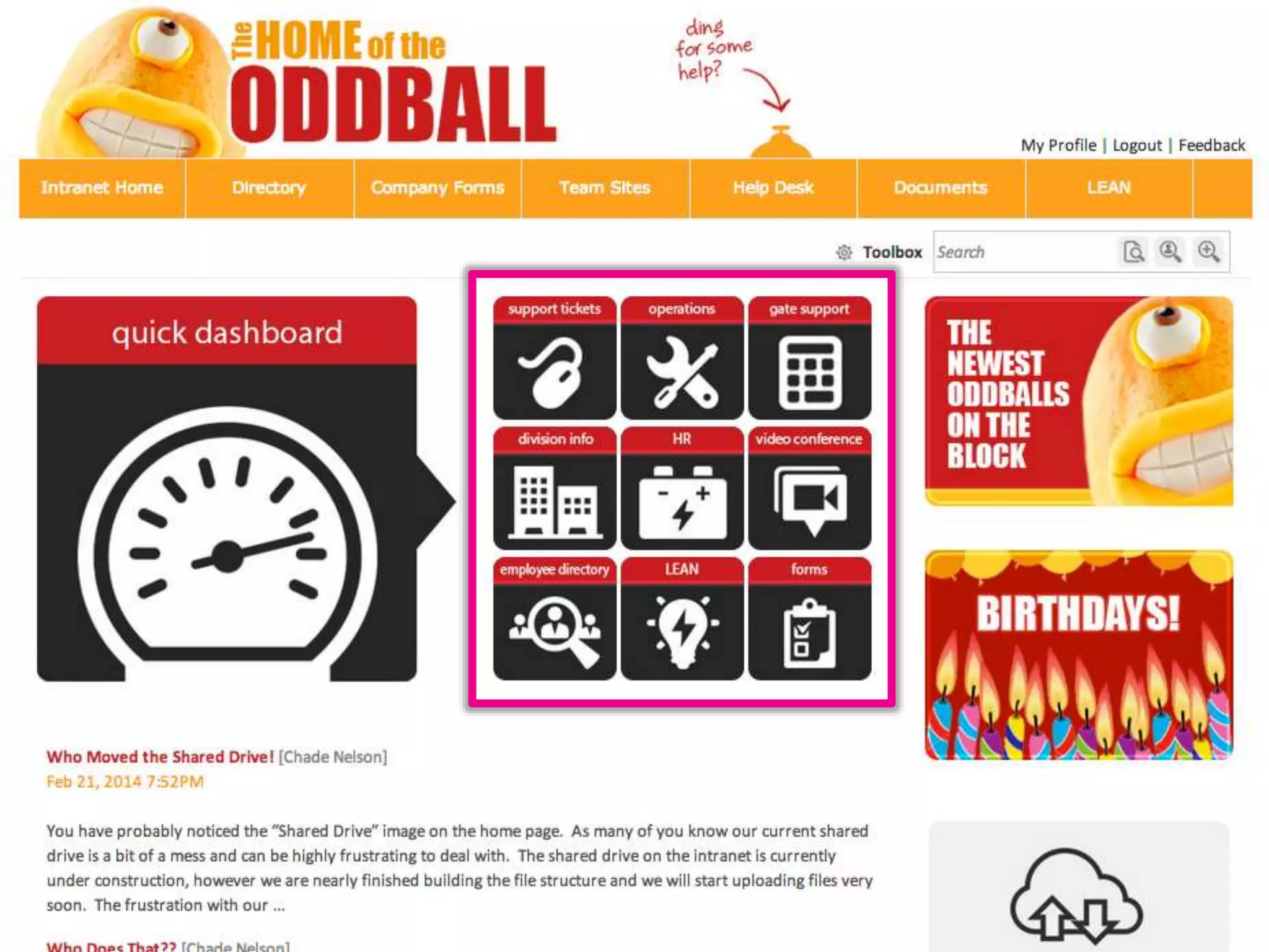 Twitter: @DWG
www.digitalworkplacegroup.com
Oddball – Icons
 