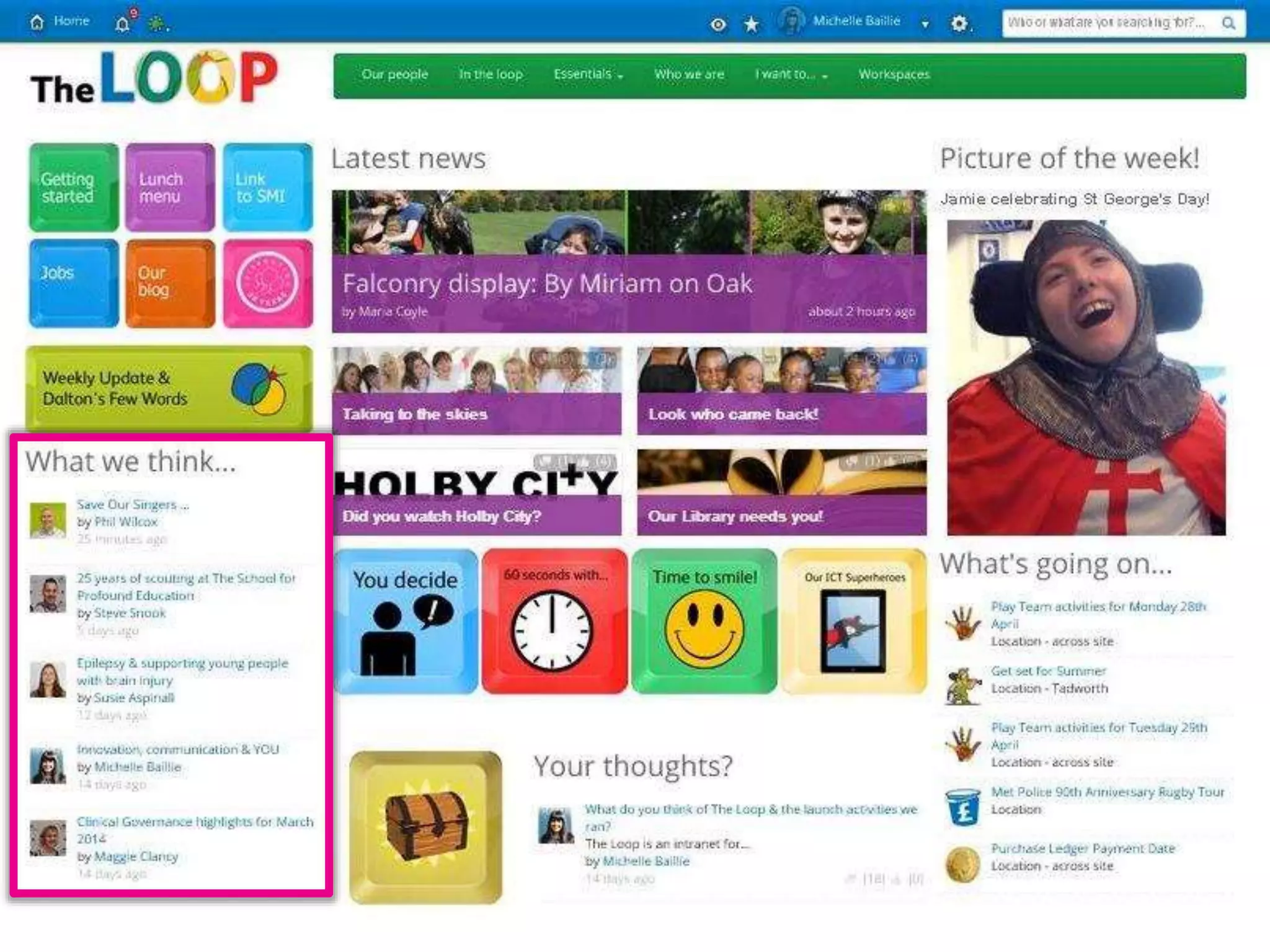 Twitter: @DWG
www.digitalworkplacegroup.com
Children’s Trust –
Blogs with authors’ images
 