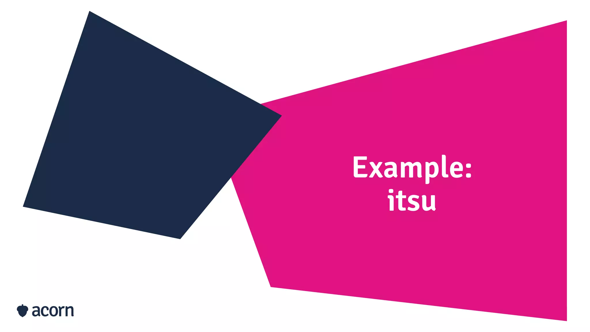 Example:
itsu
 