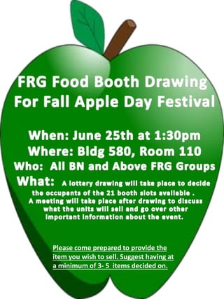 Please come prepared to provide the
item you wish to sell. Suggest having at
a minimum of 3- 5 items decided on.
 