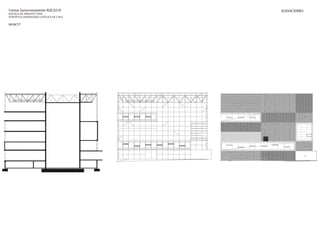 Forma Sismorresistente AQC0210
ESCUELA DE ARQUITECTURA
PONTIFICIA UNIVERSIDAD CATÓLICA DE CHILE
MUNCYT
ELEVACIONES
 