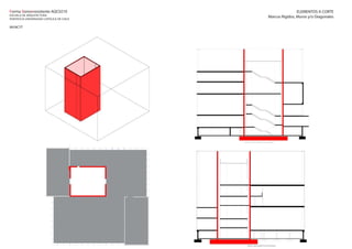 ELEMENTOS A CORTE
Marcos Rigidos, Muros y/o Diagonales
Forma Sismorresistente AQC0210
ESCUELA DE ARQUITECTURA
PONTIFICIA UNIVERSIDAD CATÓLICA DE CHILE
MUNCYT
 